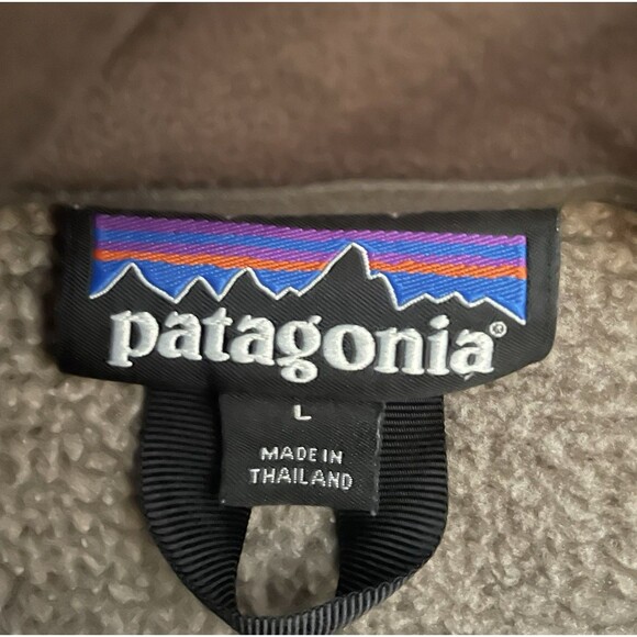 Patagonia Men’s Better Sweater 1/4 Zip Fleece Size Large Khaki - Picture 5 of 10
